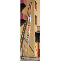 Trojdielny výsuvný rebrík hasičský, 14m