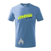 Hasiči oheň (vlastný nápis) - Detské tričko