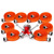 Sada zásahových hadíc D25 Titan X-Treme Orange spojky kované KW - 20m 8ks + Zadarmo rozdelovač C-DD